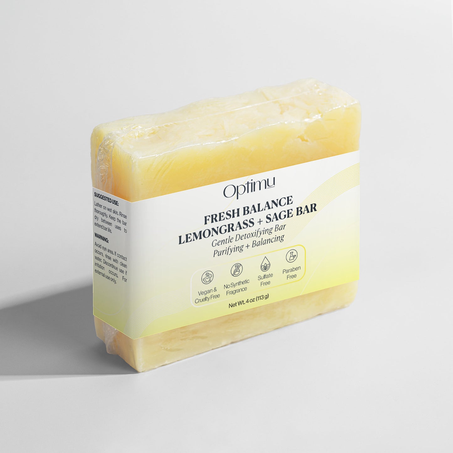 Fresh Balance Lemongrass & Sage Bar | Clarifies without stripping