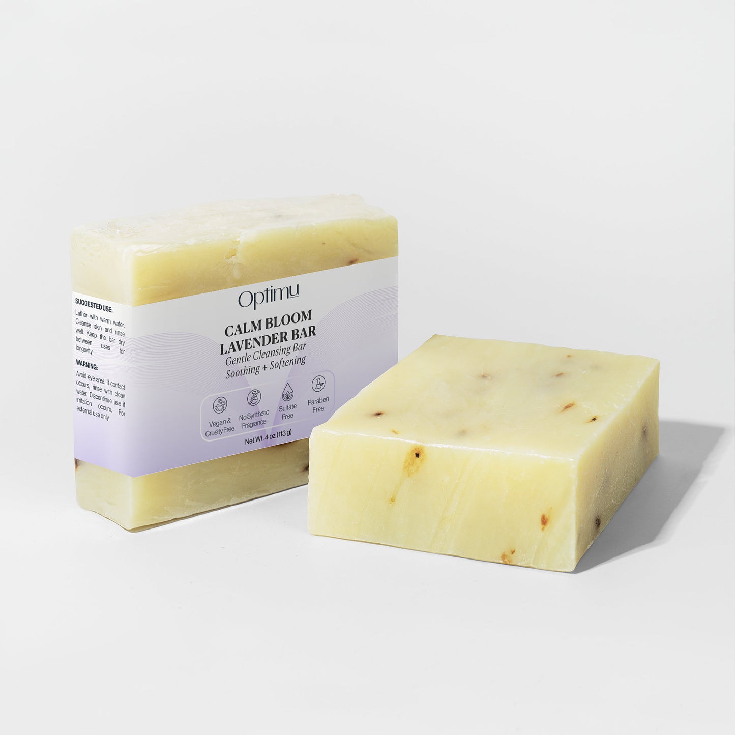 Calm Bloom Lavender Bar | Skin Softening calm in 60 seconds